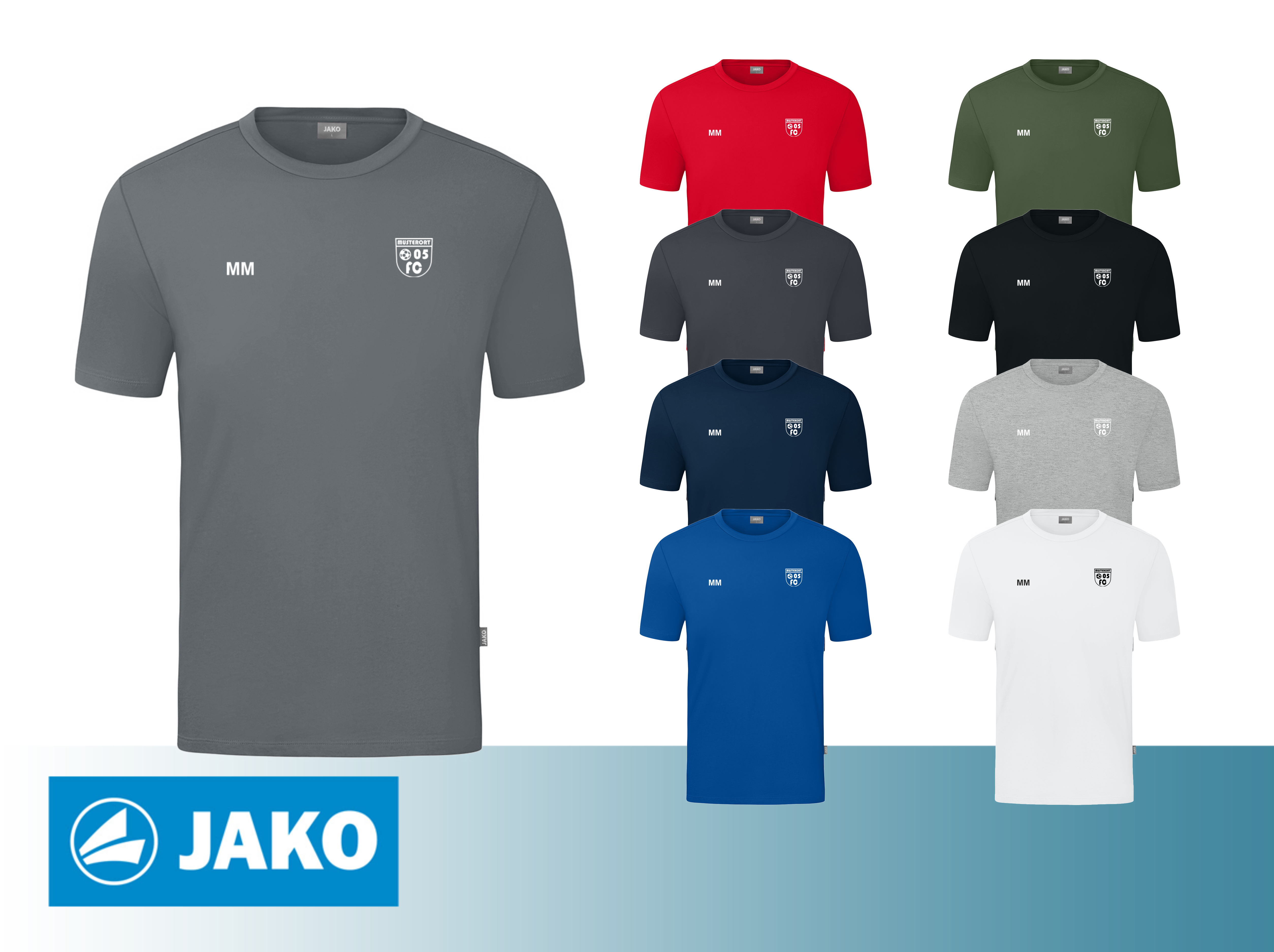 JAKO T-Shirt Organic Stretch inkl. Druck
