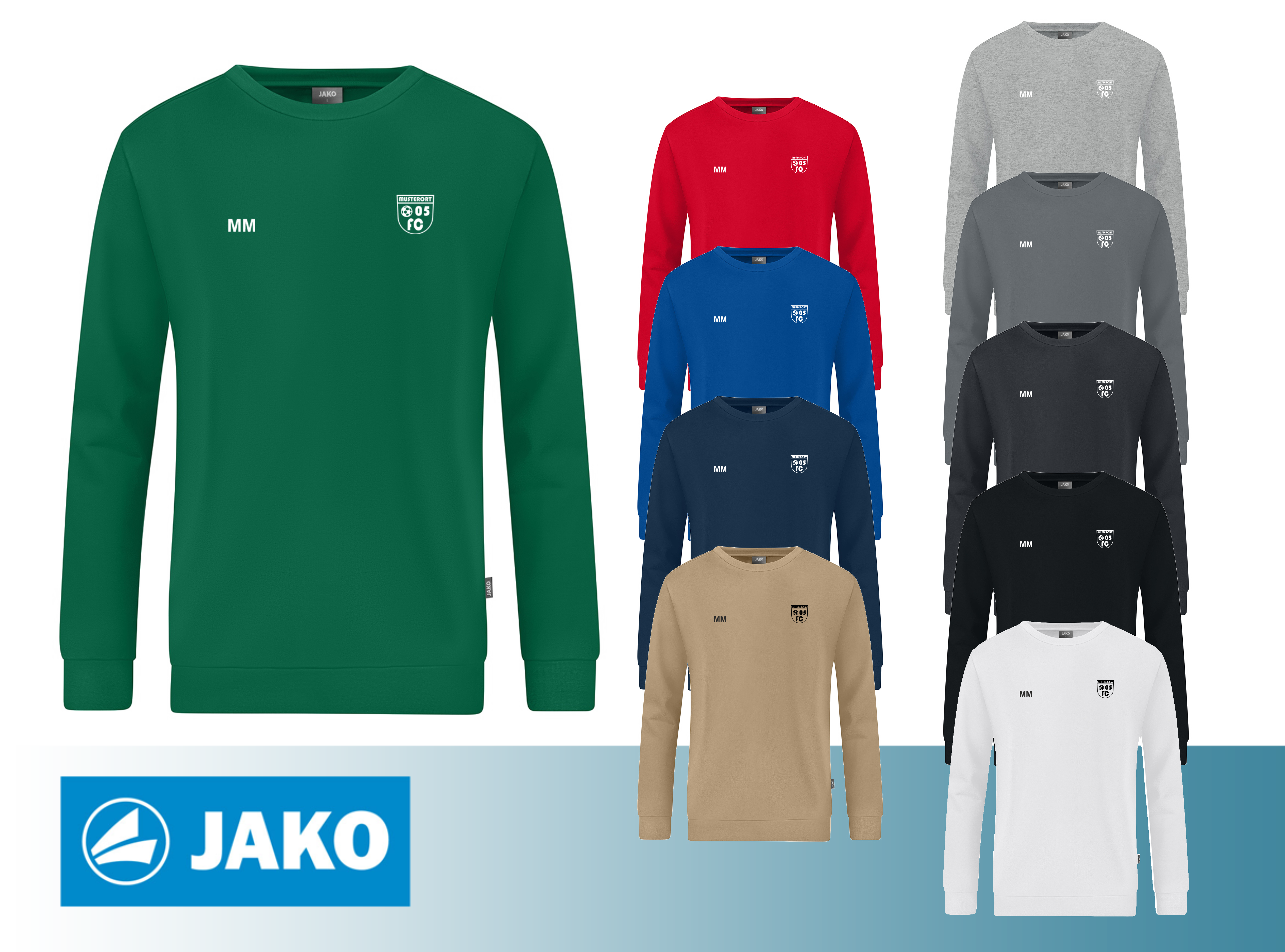 JAKO Sweat Organic inkl. Druck