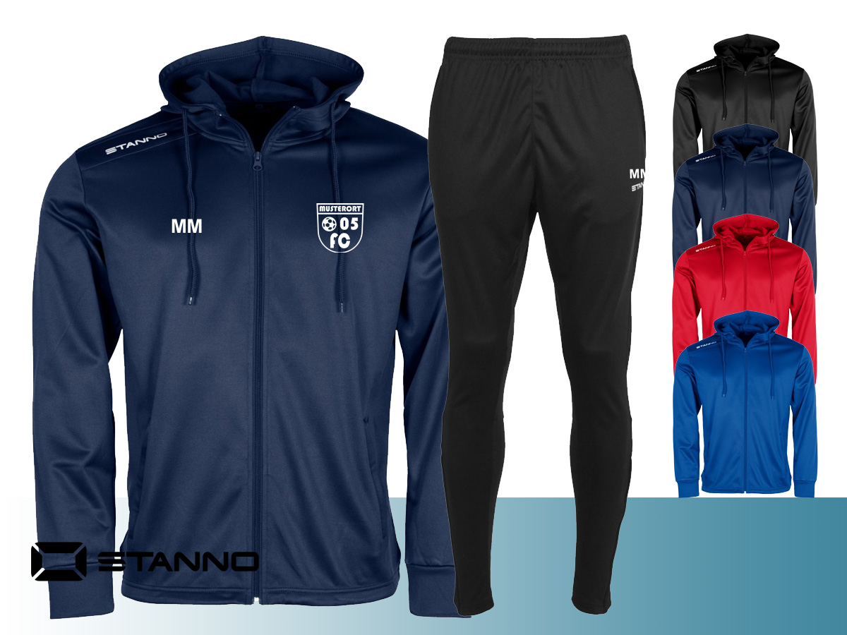 Stanno Field Anzug mit Kapuze inkl. Druck
