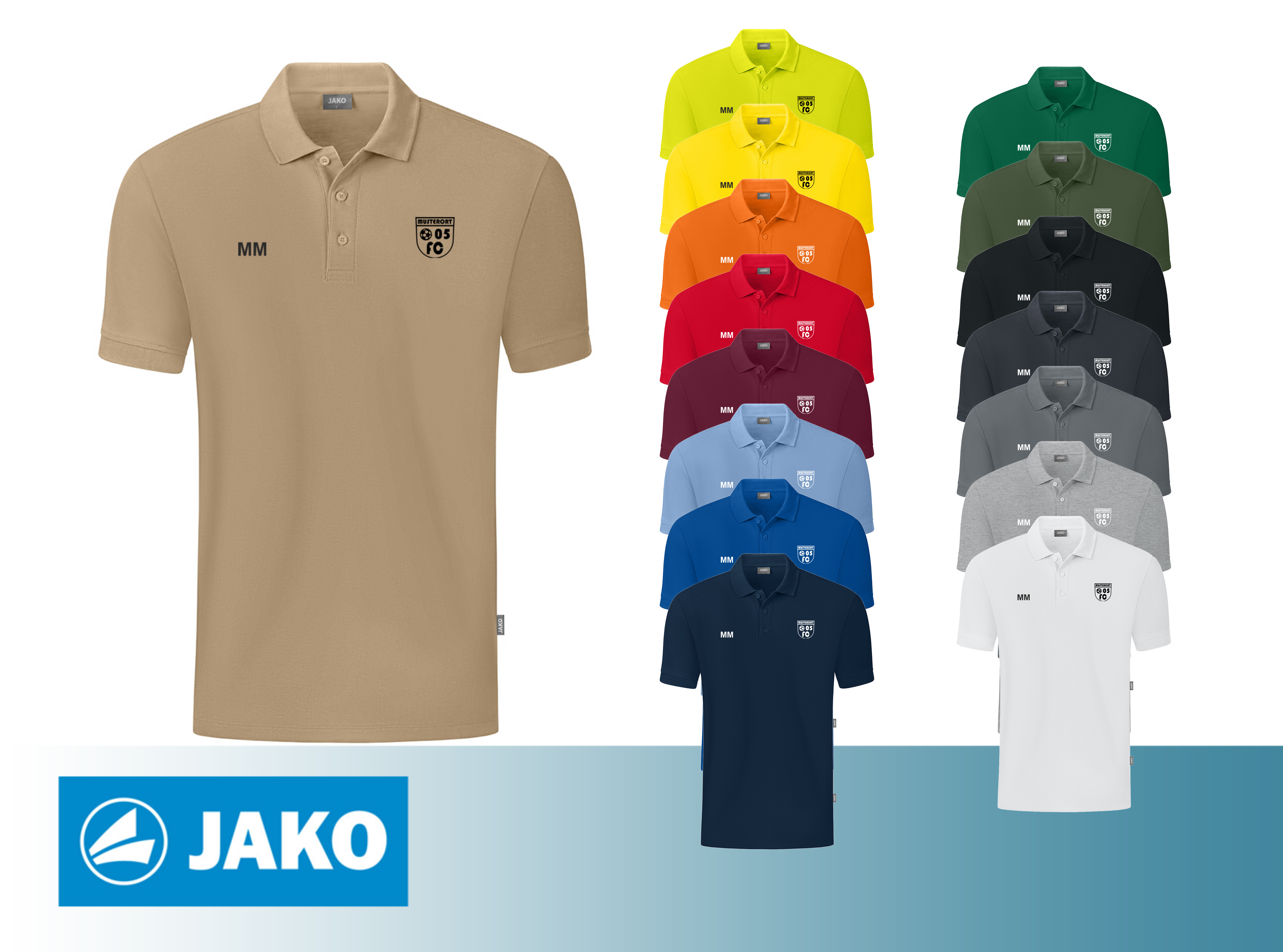 JAKO Polo Organic inkl. Druck